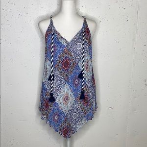 Melissa Page Multicolor Flowy Tank Top size small